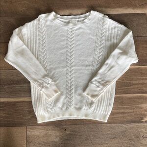 Cyrus Cream Cable Knit Sweater